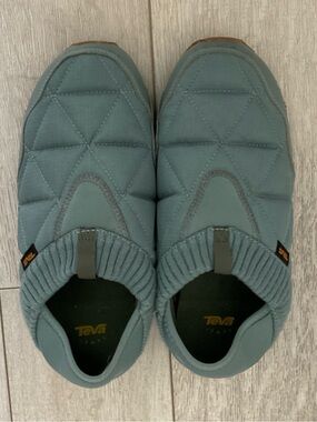 Teva Women’s Quilted Slip-On Loafers in Slate Blue-Grey